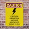 Signmission Radiation & Laser Sign, 18 in H x 12 in W, Plastic, Rectangle OS-2PACK-CR-P-1218-V-10262 - alternate 5